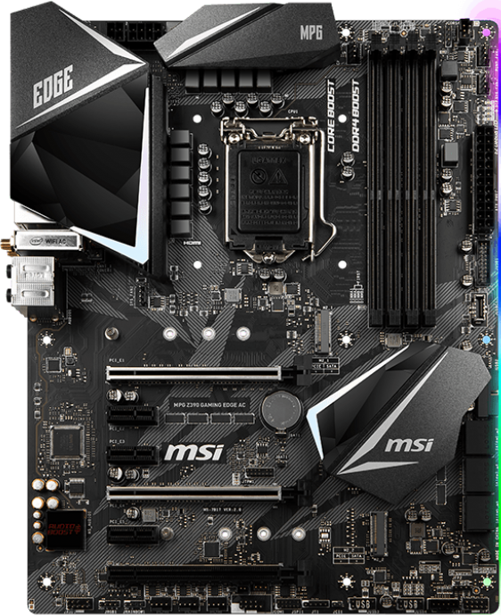 Msi z390 gaming edge ac подключение вентиляторов